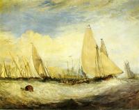 Turner, Joseph Mallord William - East Cowes Castle, the seat of J. Nash, Esq, the Regatta beating to windward